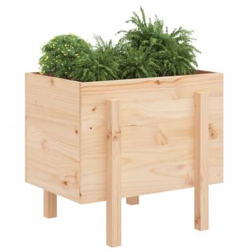 Garden Planter 62x50x57 cm - Solid Pine Wood for Your Garden