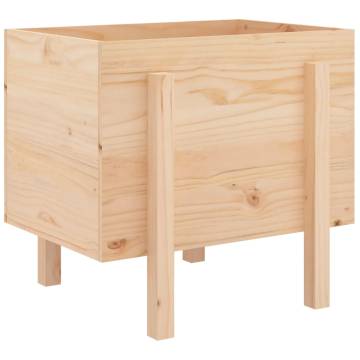 Garden Planter 62x50x57 cm - Solid Pine Wood for Your Garden