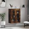 Wall Mounted Cabinet in Smoked Oak - 69.5x34x90 cm