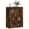 Wall Mounted Cabinet in Smoked Oak - 69.5x34x90 cm