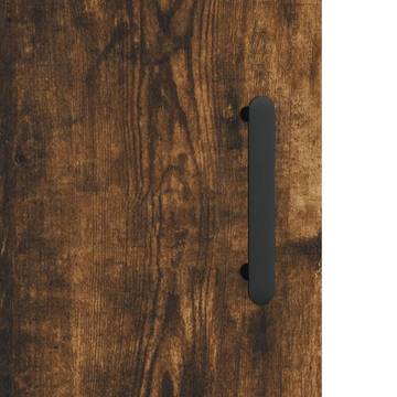 Wall Mounted Cabinet in Smoked Oak - 69.5x34x90 cm