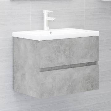 Sink Cabinet Concrete Grey 60x38.5 cm | Stylish Bathroom Storage