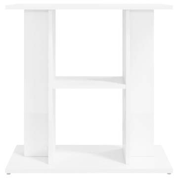 High Gloss White Aquarium Stand | 60x30x60 cm | Durable & Stylish