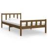 Honey Brown Solid Wood Bed Frame 90x200 cm | HipoMarket