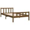 Honey Brown Solid Wood Bed Frame 90x200 cm | HipoMarket