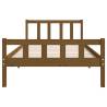 Honey Brown Solid Wood Bed Frame 90x200 cm | HipoMarket