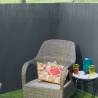 Nature Double Sided Garden Screen - Anthracite 1x3m