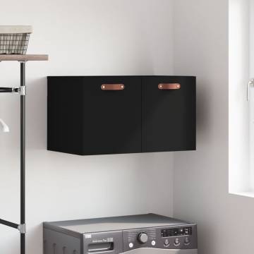 Stylish Wall Cabinet Black 60x36.5 cm - Hipomarket UK