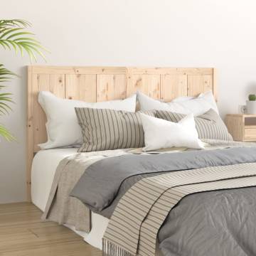 Rustic Solid Pine Wood Bed Headboard - Stylish Bedroom Design