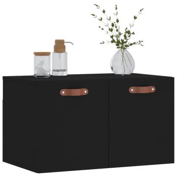 Stylish Wall Cabinet Black 60x36.5 cm - Hipomarket UK