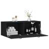 Stylish Black Wall Cabinet 100x36.5 cm | HipoMarket UK