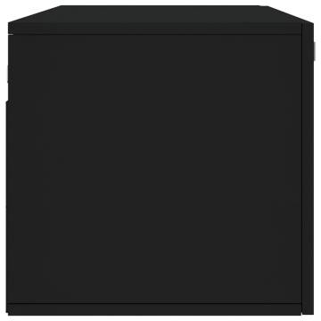 Stylish Black Wall Cabinet 100x36.5 cm | HipoMarket UK