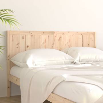 Rustic Solid Pine Wood Bed Headboard - Stylish Bedroom Design