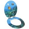 WC Toilet Seat with Soft Close Lid MDF Deep Sea Design Quantity in Package 1 Design deep sea Soft close yes 