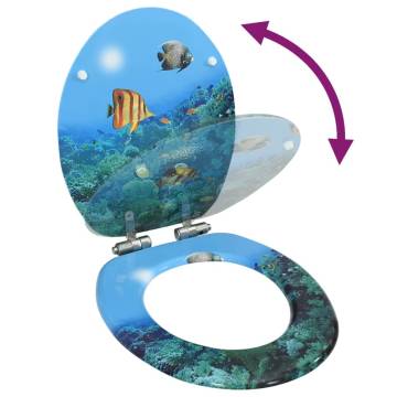 Deep Sea Design WC Toilet Seat with Soft Close - Hipomarket