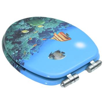 Deep Sea Design WC Toilet Seat with Soft Close - Hipomarket