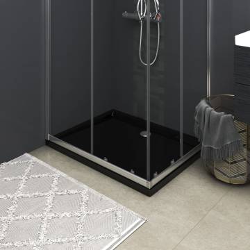 Rectangular ABS Shower Base Tray Black 70x90 cm | HipoMarket