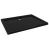 Rectangular ABS Shower Base Tray Black 70x90 cm | HipoMarket