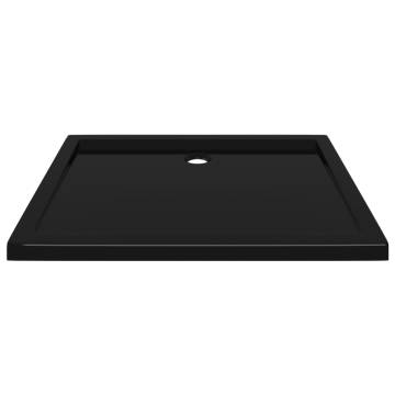 Rectangular ABS Shower Base Tray Black 70x90 cm | HipoMarket