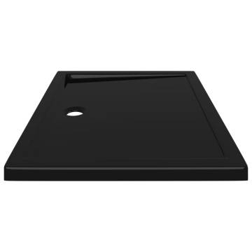 Rectangular ABS Shower Base Tray Black 70x90 cm | HipoMarket