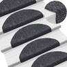 Self-Adhesive Dark Grey Stair Mats - 5 Pcs, 65x21 cm