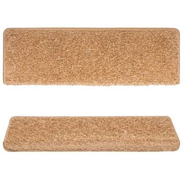 Stair Mats 10 pcs - Premium Non-Slip Beige Mats | Hipomarket