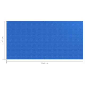 Tent Carpet 250x500 cm Blue - Comfort for Camping