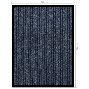 Doormat Striped Blue 60x80 cm - Essential for Every Home