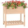 Solid Pine Planter with Shelf - 82.5x54x81 cm | HipoMarket