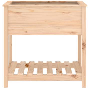 Solid Pine Planter with Shelf - 82.5x54x81 cm | HipoMarket