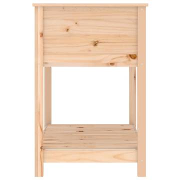 Solid Pine Planter with Shelf - 82.5x54x81 cm | HipoMarket