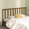 Bed Headboard Honey Brown 206x4x100 cm Solid Wood Pine Colour honey brown Size 206 x 100 cm Quantity in Package 1 