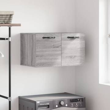 Wall Cabinet Grey Sonoma - 60x36.5x35 cm Engineered Wood