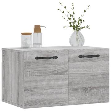 Wall Cabinet Grey Sonoma - 60x36.5x35 cm Engineered Wood