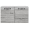 Wall Cabinet Grey Sonoma - 60x36.5x35 cm Engineered Wood