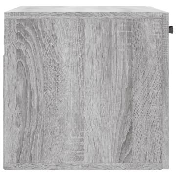 Wall Cabinet Grey Sonoma - 60x36.5x35 cm Engineered Wood