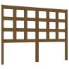 Stylish Honey Brown Pine Bed Headboard - 125.5x4x100 cm