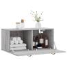 Wall Cabinet Grey Sonoma 80x36.5 cm - Stylish Storage