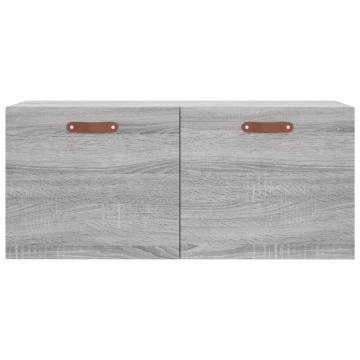 Wall Cabinet Grey Sonoma 80x36.5 cm - Stylish Storage