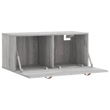 Wall Cabinet Grey Sonoma 80x36.5 cm - Stylish Storage