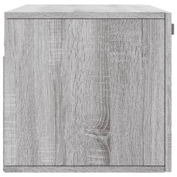 Wall Cabinet Grey Sonoma 80x36.5 cm - Stylish Storage