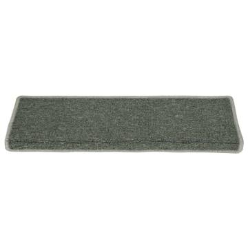 Carpet Stair Treads - 15 pcs Green Non-Slip Mats | HipoMarket