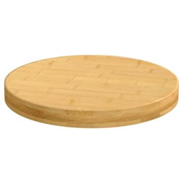 Bamboo Table Top Ø40x4 cm - Versatile & Easy to Clean