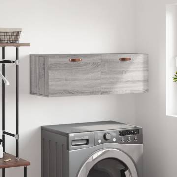 Wall Cabinet Grey Sonoma - Stylish Storage Solution | HipoMarket