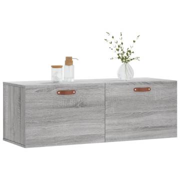 Wall Cabinet Grey Sonoma - Stylish Storage Solution | HipoMarket