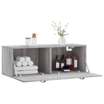 Wall Cabinet Grey Sonoma - Stylish Storage Solution | HipoMarket