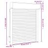 Roller Shutter Aluminium 70x100 cm White | HipoMarket