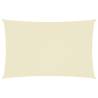 Sunshade Sail Oxford Fabric Rectangular 4x7 m Cream Colour cream Size 4 x 7 m Quantity in Package 1 