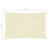 Sunshade Sail Oxford Fabric Rectangular 4x7m Cream - HipoMarket