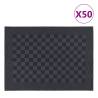 Practical Kitchen Towels 50 pcs Black & Grey - Buy Now